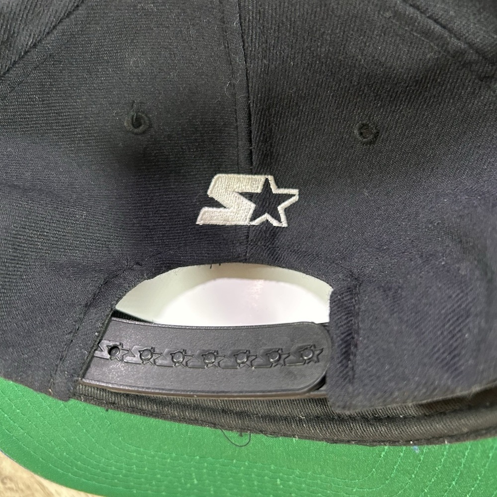 VTG Starter Tampa Bay Lightning Snapback Hat NHL Hockey Tailsweep Black Wool Cap - Picture 2 of 10